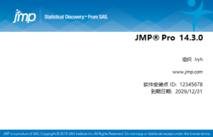 JMP Pro 14.3缩略图